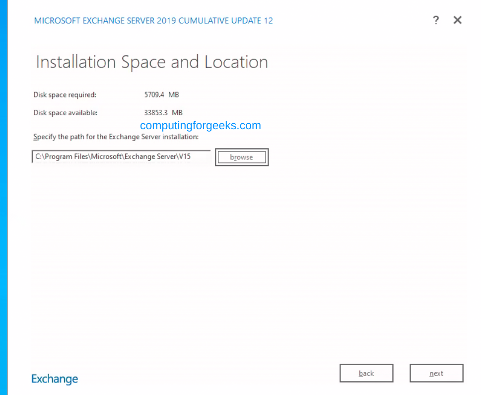 Installing Exchange Server 2019 on Windows Server 2022 18 Exchange Server 2019 on Windows Server 2022 16