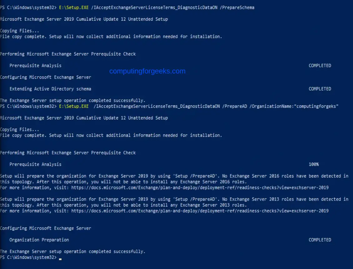 Installing Exchange Server 2019 on Windows Server 2022 | ComputingForGeeks