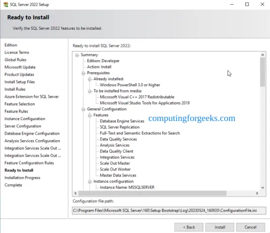 Installing SQL Server 2022 on Windows Server 2022 | ComputingForGeeks