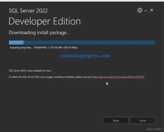 Installing SQL Server 2022 on Windows Server 2022 | ComputingForGeeks