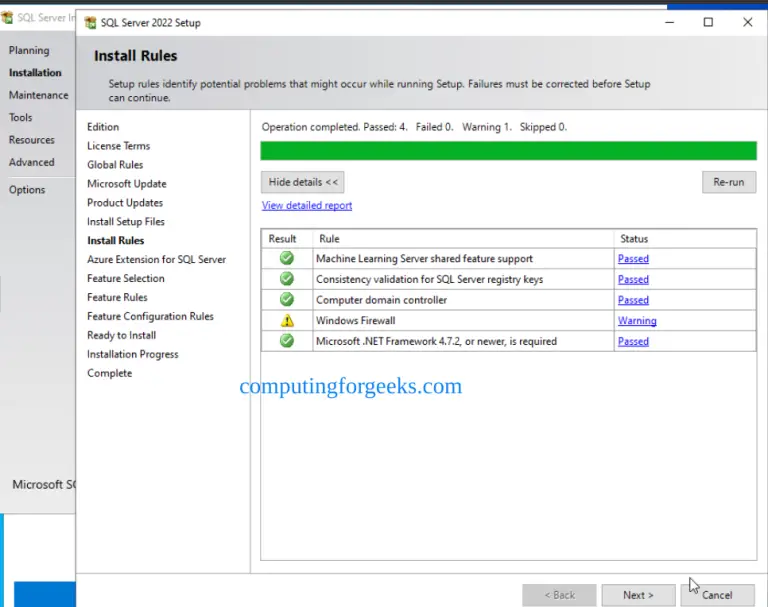 Installing SQL Server 2022 on Windows Server 2022 | ComputingForGeeks