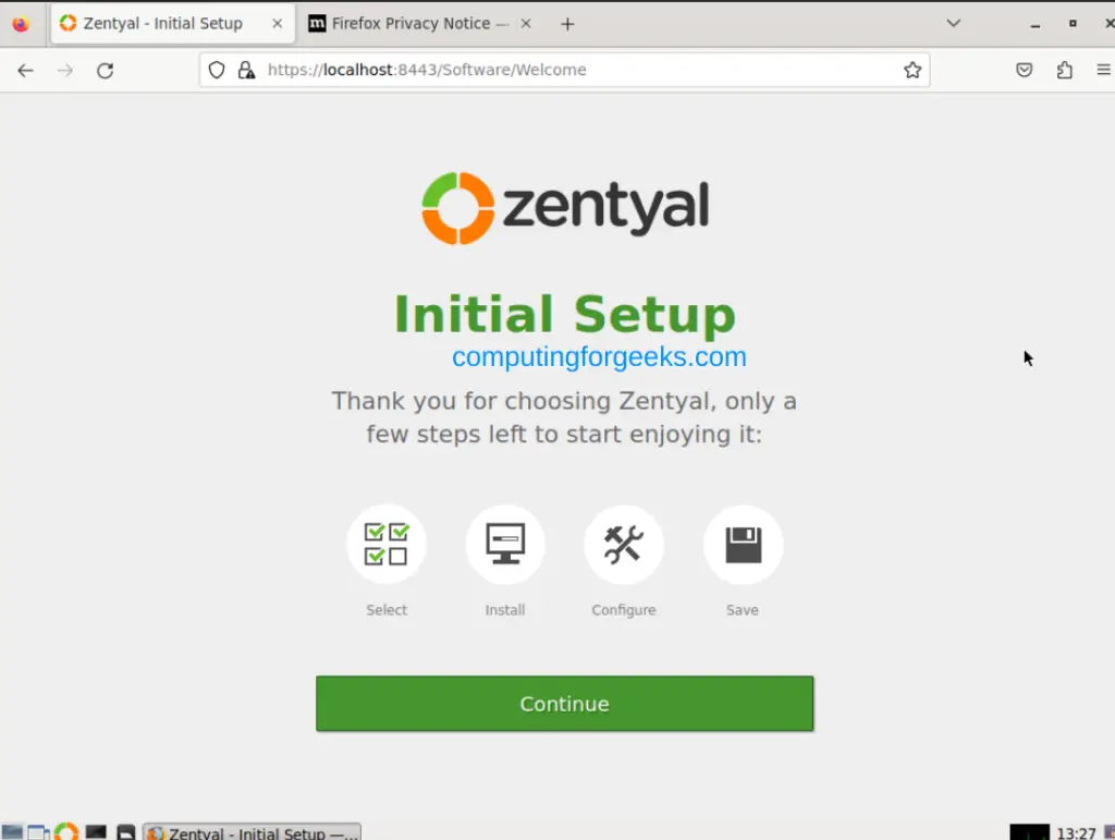 Review and Install of Zentyal Server 7 Development Edition 17 Review and Installation of Zentyal Server 7 Development Edition 20