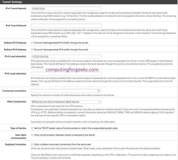 How To Configure OpenVPN Server on pfSense / OPNsense 7 image 29