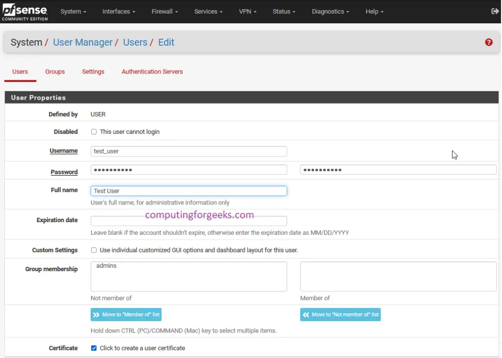 How To Configure OpenVPN Server on pfSense / OPNsense 10 image 32