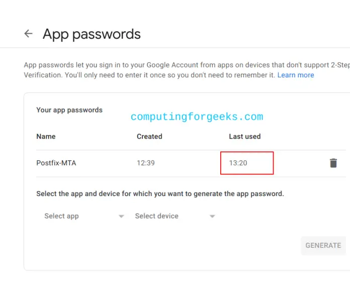 Configure Postfix on Linux To Use Gmail SMTP Relay