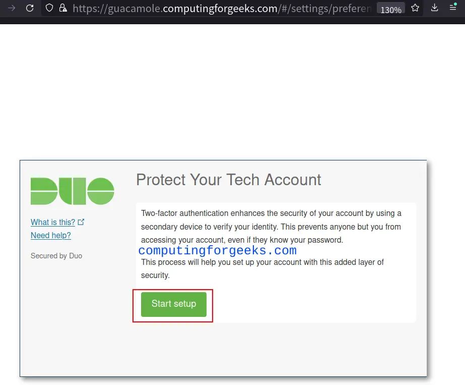 Guacamole Integration with Active Directory OTP and Duo 2FA 14