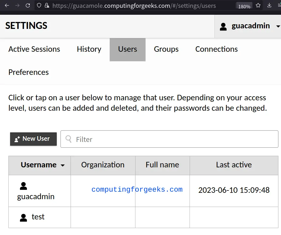 Guacamole Integration with Active Directory OTP and Duo 2FA 5