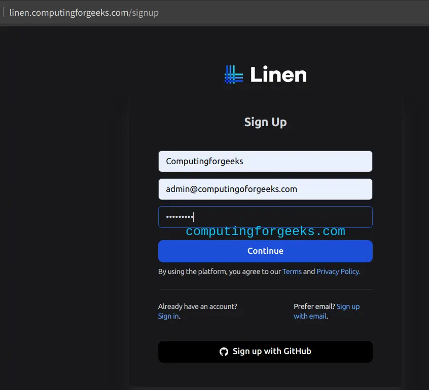 Install Linen - Slack Alternative Searchable from Google 8 Install Linen Slack Alternative Searchable from Google 7