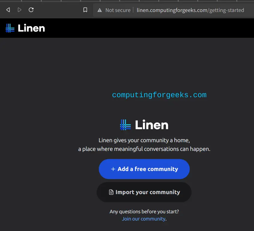 Install Linen - Slack Alternative Searchable from Google 9 Install Linen Slack Alternative Searchable from Google 8