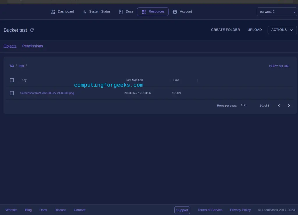 Run Local AWS Cloud Stack using LocalStack on Linux 9 Run Local AWS Cloud Stack using LocalStack on Linux 7