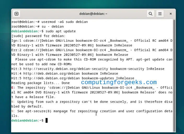 Top Must-Do Things After Installing Debian 12 (Bookworm) 2 Top Must Do Things After Installing Debian 12 Bookworm 1