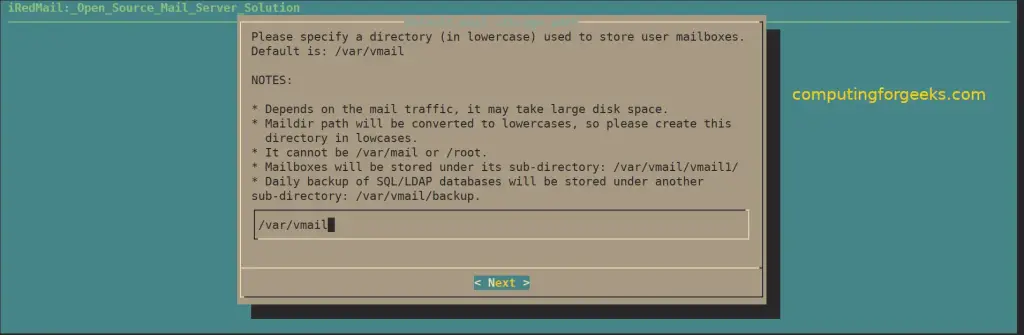 Configure iRedMail on Rocky / AlmaLinux / CentOS 9 4 image 2