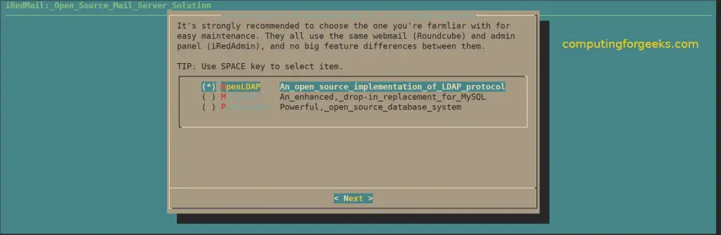 Configure iRedMail on Rocky / AlmaLinux / CentOS 9 6 image 4