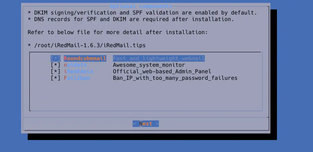 Configure iRedMail on Rocky / AlmaLinux / CentOS 9 10 iredmail more settings