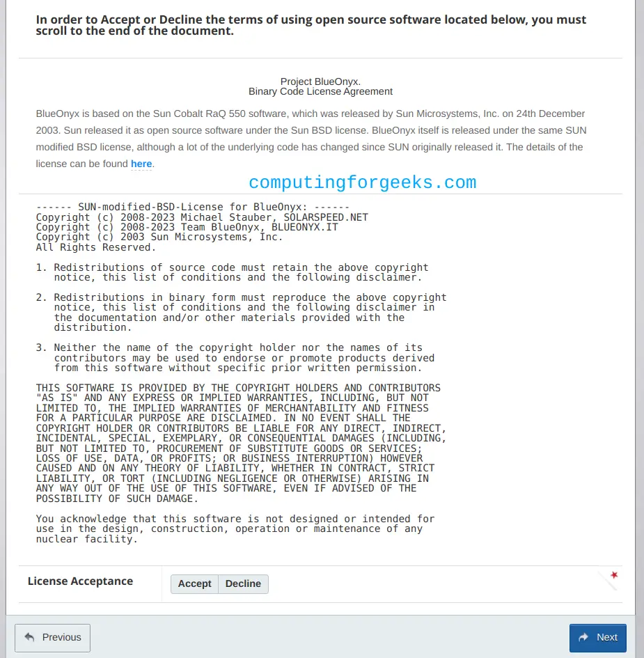 Install BlueOnyx Hosting Panel on Rocky 9 / AlmaLinux 9 14 Install BlueOnyx Hosting Panel on Rocky 9AlmaLinux 9 14