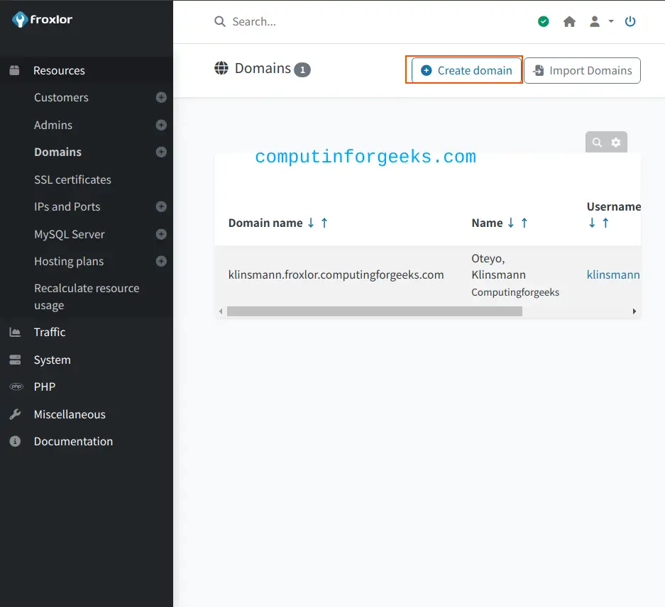 Install Froxlor server management on Debian 12 (Bookworm) 15 Install Froxlor server management software on Debian 12 Bookworm 14