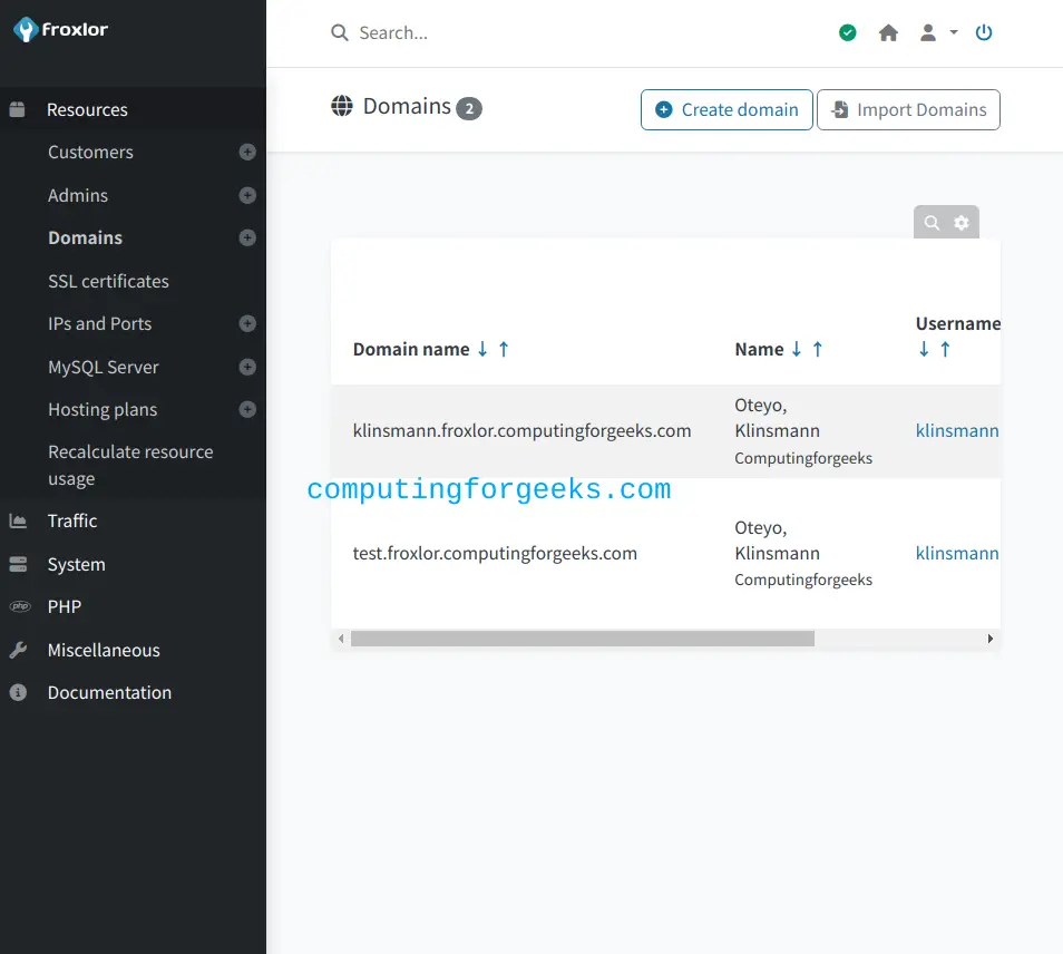 Install Froxlor server management on Debian 12 (Bookworm) 17 Install Froxlor server management software on Debian 12 Bookworm 16