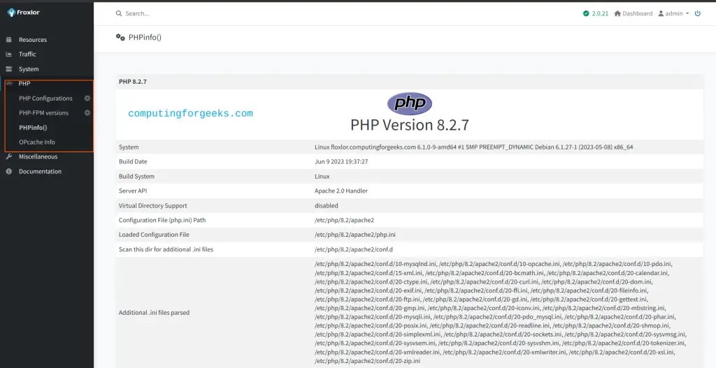 Install Froxlor server management on Debian 12 (Bookworm) 19 Install Froxlor server management software on Debian 12 Bookworm 18