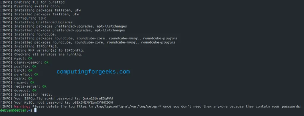 How To Install ISPConfig on Debian 12 (Bookworm) 1 Install ISPConfig Web Hosting Panel on Debian 12 Bookworm