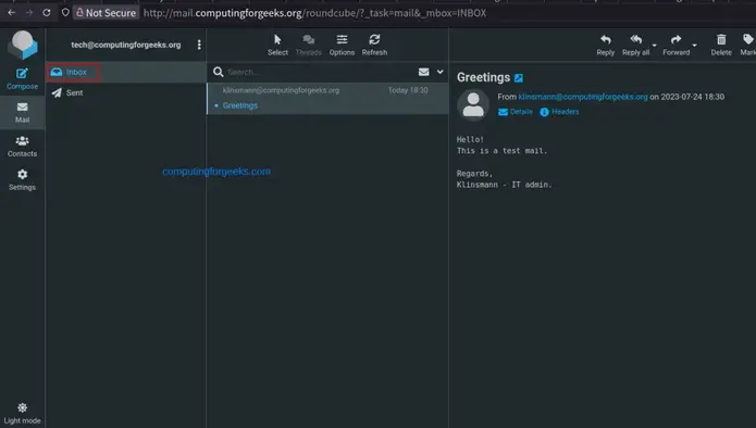 Mail Server on Debian 12 with Postfix Dovecot MySQL and RoundCube 11
