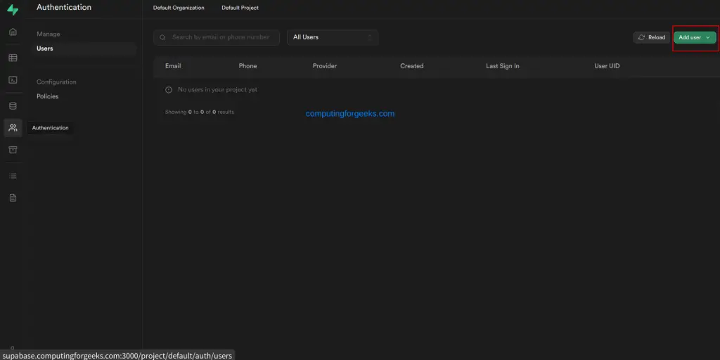 Running Supabase Firebase alternative in Docker Container 5 Running Supabase Firebase alternative in Docker Container 2