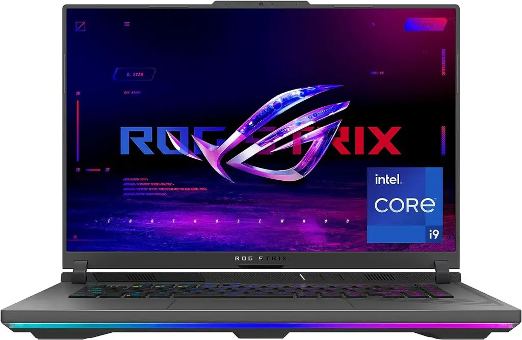 10 Cheap Laptops with Intel Core i9 Processor for 2024 9 ASUS ROG Strix G16