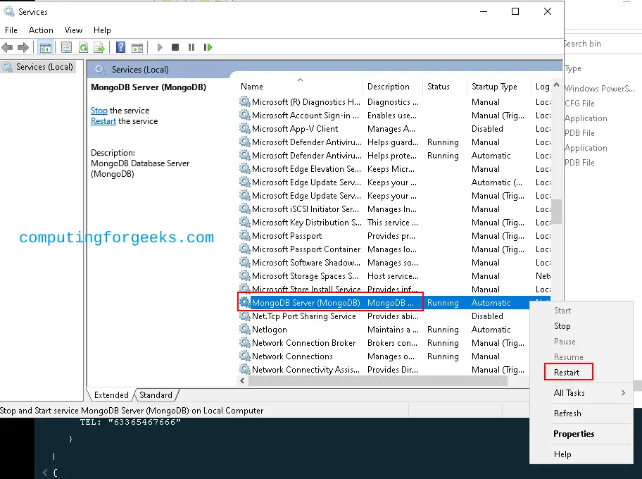 Install MongoDB 7.0 on Windows Server 2022|2019|2016 16 MongoDB 7.0 on Windows Server 14
