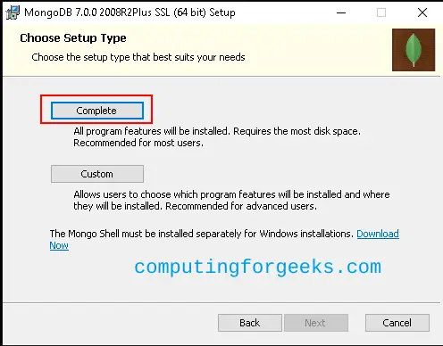 Install MongoDB 7.0 on Windows Server 2022|2019|2016 4 MongoDB 7.0 on Windows Server 3