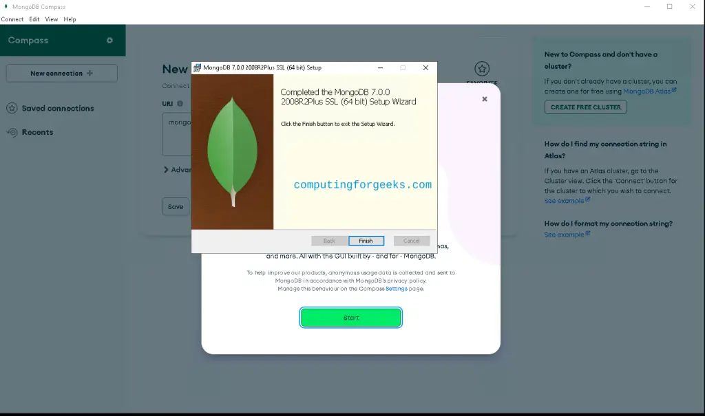 Install MongoDB 7.0 on Windows Server 2022|2019|2016 9 MongoDB 7.0 on Windows Server 8