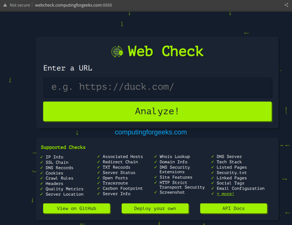 Web-Check: The Free Tool to Anylize Websites 2 Pull and Analyze website information using Web Check