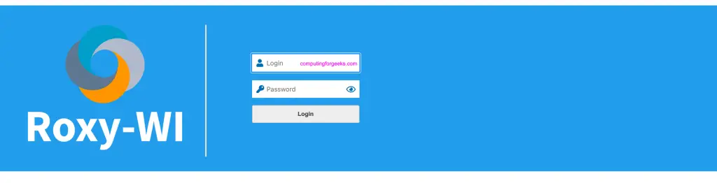 Manage HAProxy / Nginx / Apache from Web Interface using Roxy-WI 1 Roxy WI 01