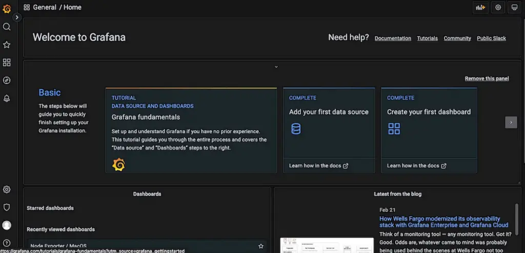 Deploying Prometheus on EKS Kubernetes Cluster 1 grafana ui