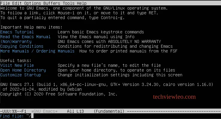 Using Emacs on Linux and macOS - emac Commands examples 2 how to use emacs on linux 02