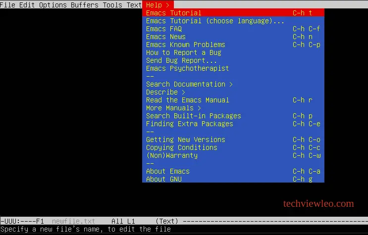 Using Emacs on Linux and macOS - emac Commands examples 5 how to use emacs on linux 07