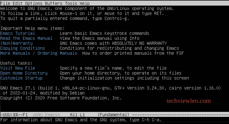 Using Emacs on Linux and macOS - emac Commands examples 1 how to use emacs on