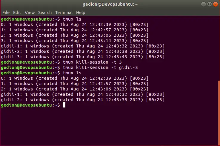Using tmux on Linux and macOS - tmux cheat sheet 4 how to use tmux on linux 05