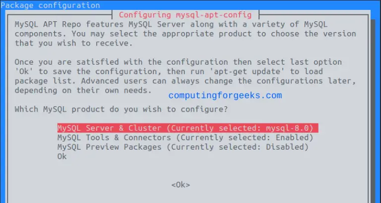 How To Install MySQL 8.1 on Debian / Ubuntu | ComputingForGeeks