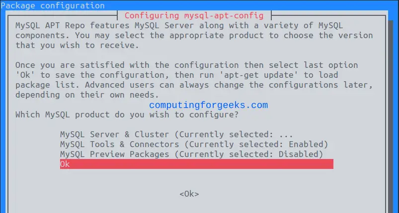 How To Install MySQL 8.1 on Debian / Ubuntu 4 Install MySQL 8.1 on DebianUbuntu 3