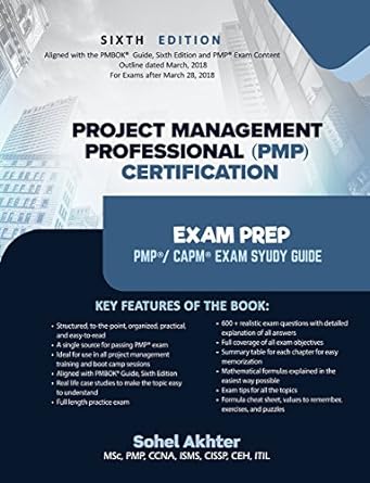Project Management Professional PMP Certification Books 8