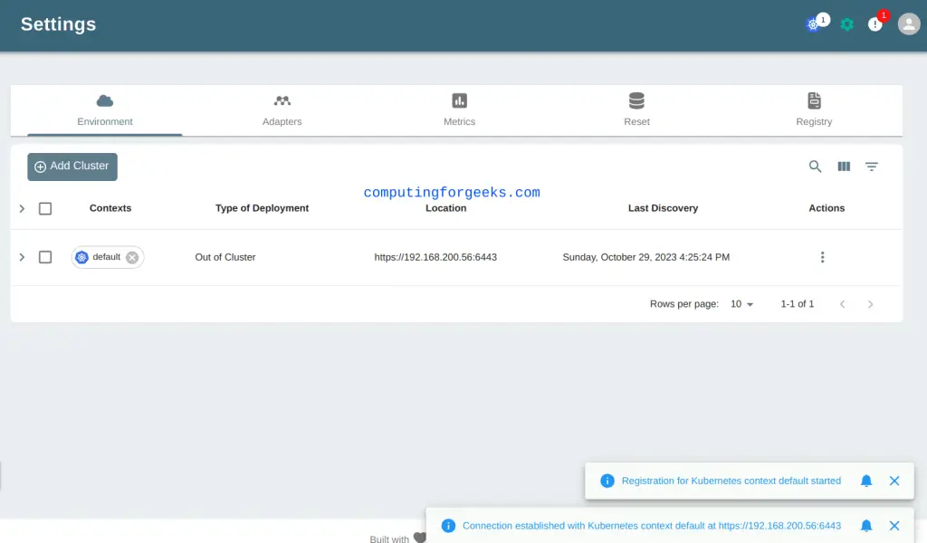 Meshery - Tool to Manage Kubernetes and Applications 6 Meshery Easily Manage Kubernetes Clusters 5