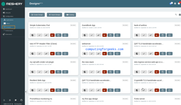 Meshery Easily Manage Kubernetes Clusters 8