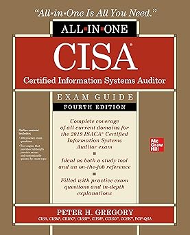 Top Certified Information Systems Auditor CISA Books 1