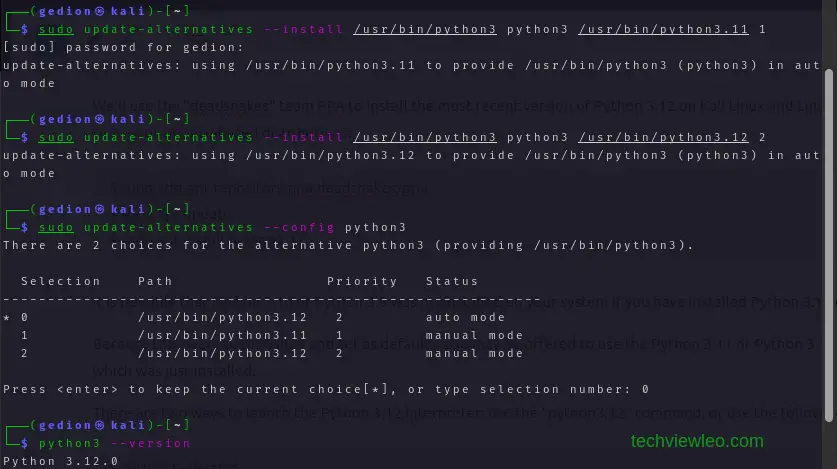 how to install python 3.12 on kali linux linux mint 02
