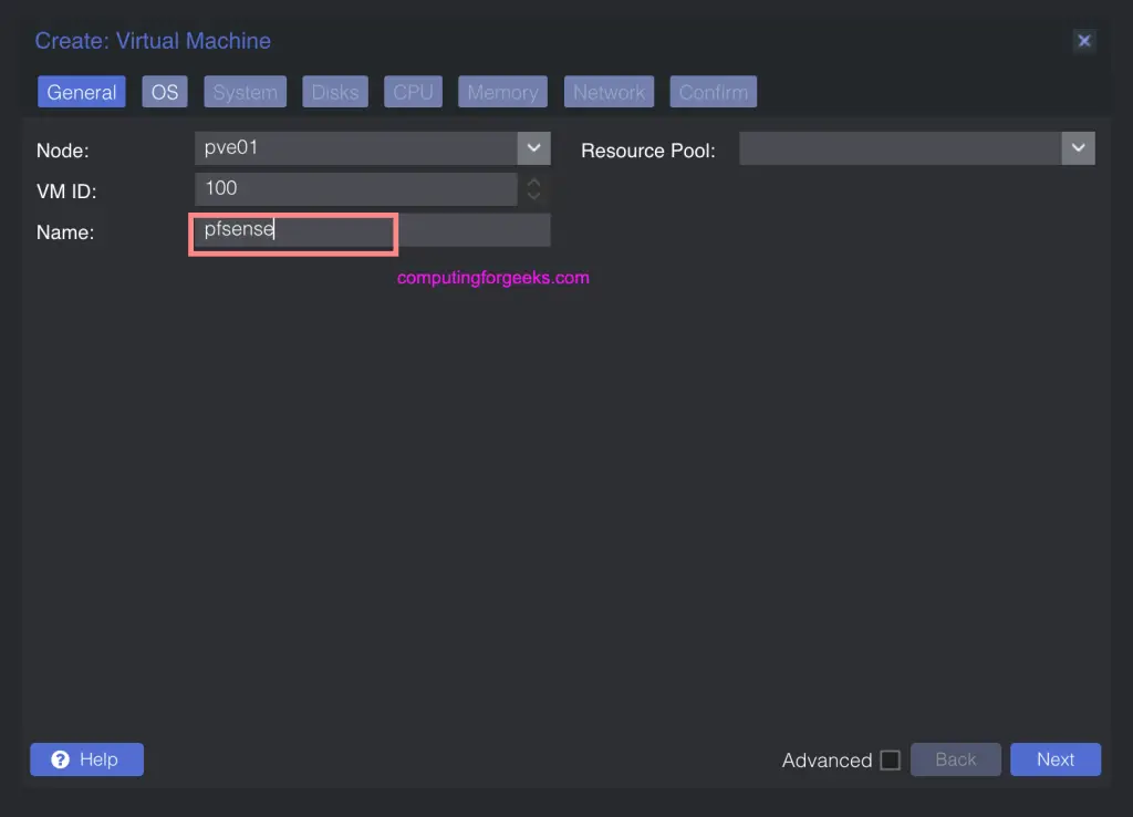 Installing pfSense Firewall on Proxmox Hetzner root server 5 pfsense install proxmox 02