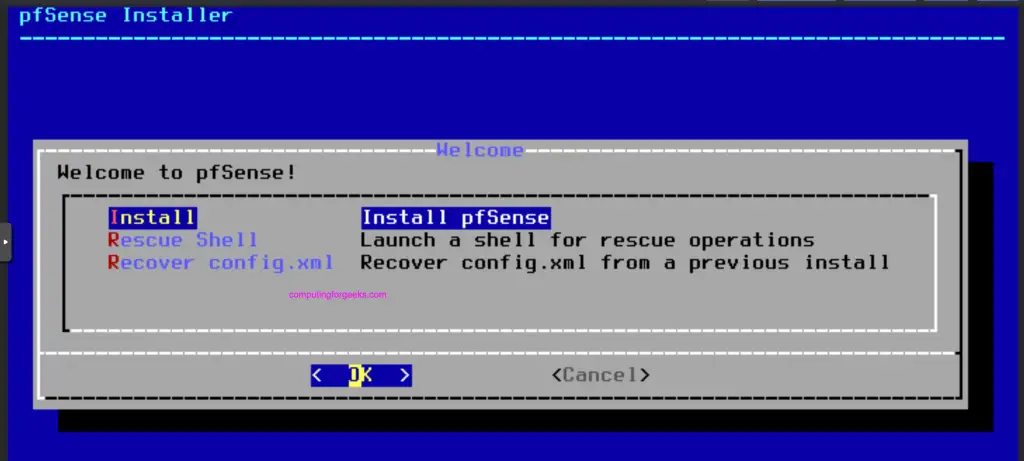 Installing pfSense Firewall on Proxmox Hetzner root server 9 pfsense install proxmox 06