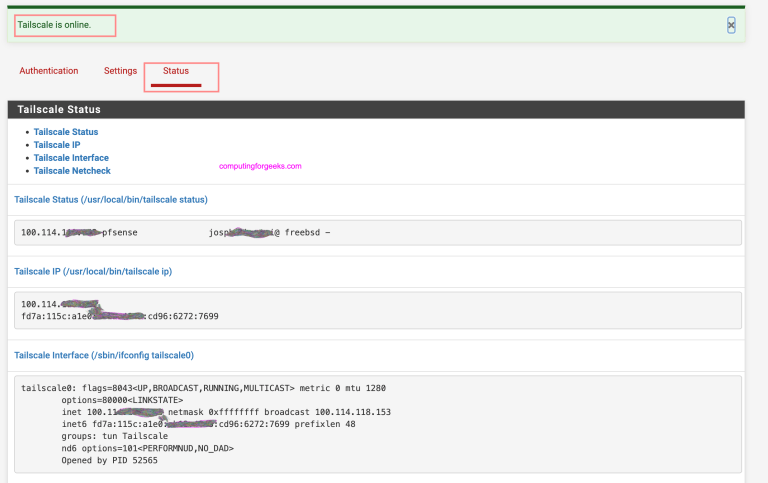 pfsense tailscale 12