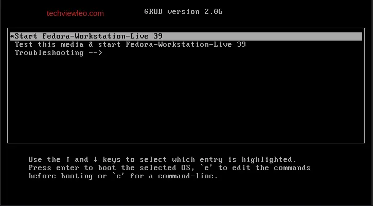 how to install fedora 39 03