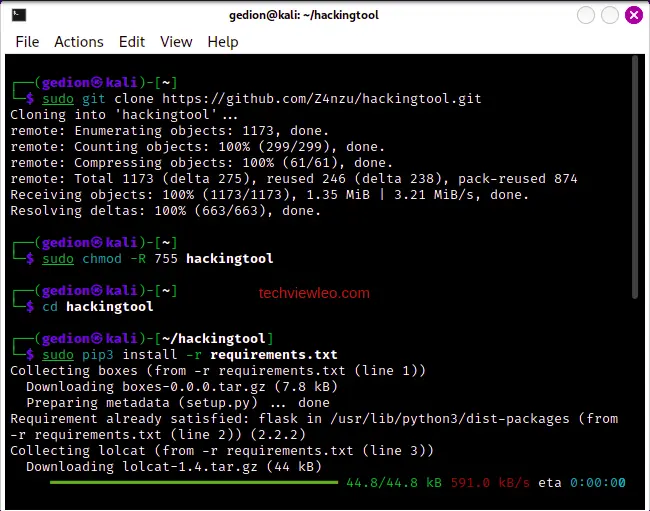 how to setup all in one hackingtool for hackers 01