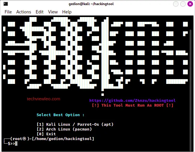 how to setup all in one hackingtool for hackers 02