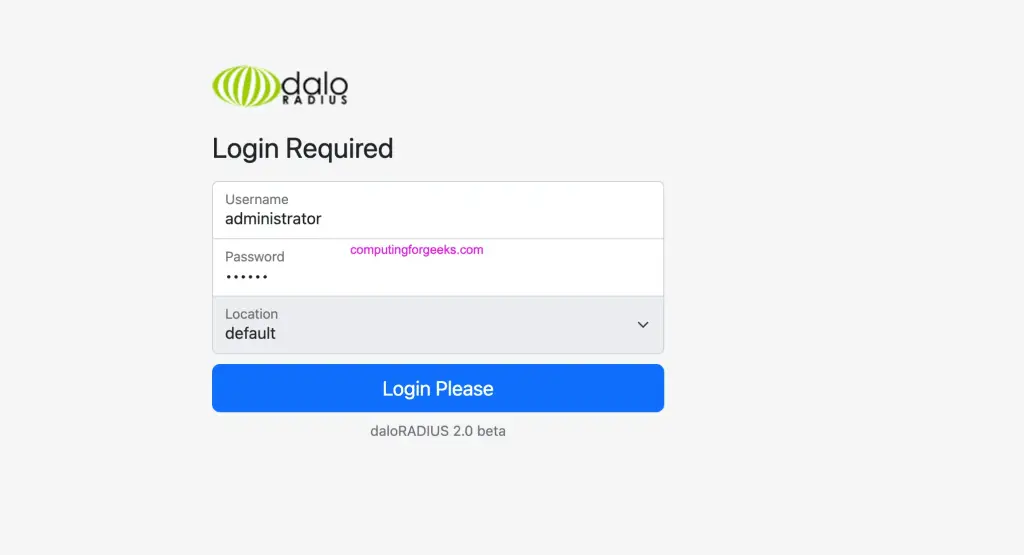Install FreeRADIUS and Daloradius on Rocky/Alma/CentOS 9|8 1 image